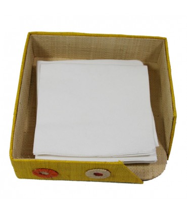 Porte-Serviettes en Papier Pastilles Jaune