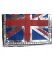 Portefeuille argenté Union Jack