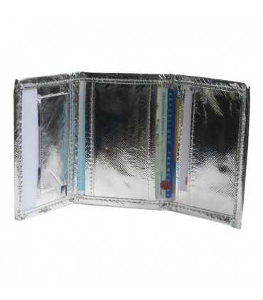 Portefeuille argenté Union Jack