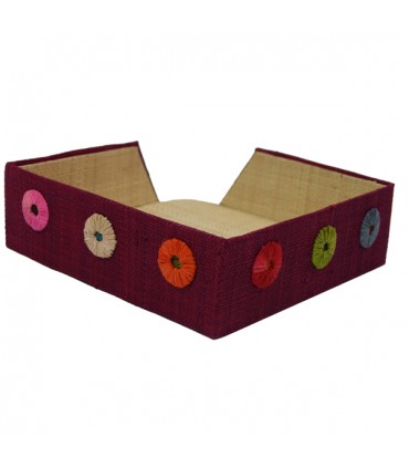 Porte-Serviettes en Papier Pastilles Prune