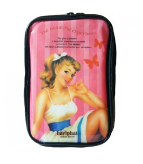 Trousse de Toilette Pin-up rose