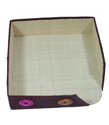 Porte-serviettes en papier pastilles prune