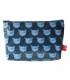 Grande trousse plastifiée chatons bleus