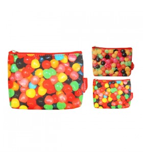 Petite trousse plastifiée bonbons