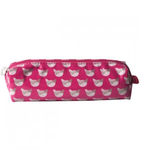 Trousse scolaire chatons bordeaux