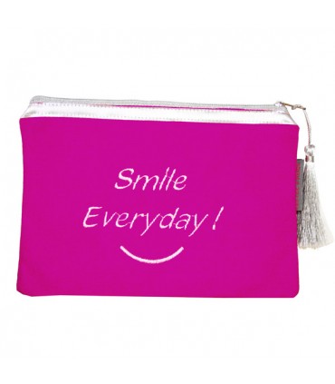 Pochette Smile everyday Framboise