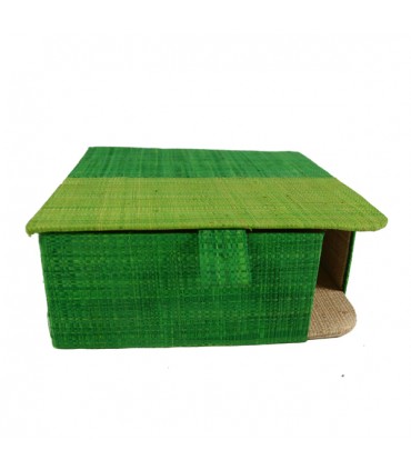 Porte-serviettes en papier couvert  Vert anis et vert 1