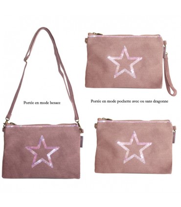 Grande pochette étoile