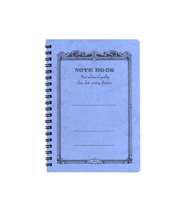 Note book à spirale bleu