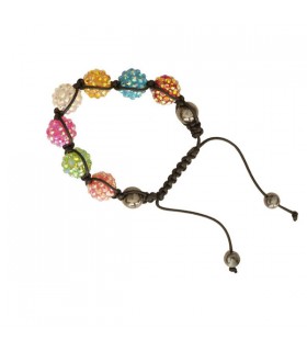Bracelet shamballa multicolore