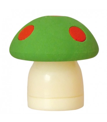 Taille-crayon gomme Champignon Vert