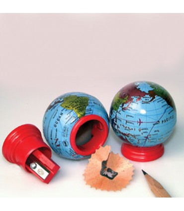 Taille-crayon globe en situation