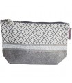 Trousse à maquillage Jacquard Grise