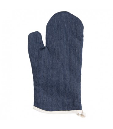 Gant de Cuisine Tissu Denim Bleu