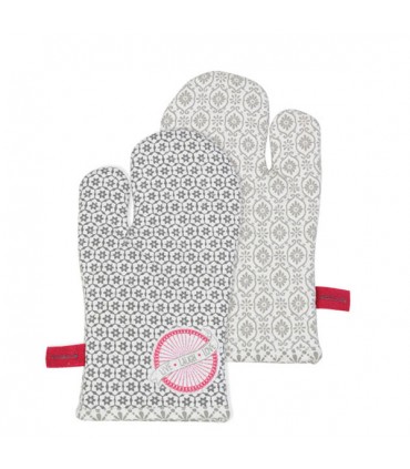 Gant de Cuisine Live Laugh Love Gris