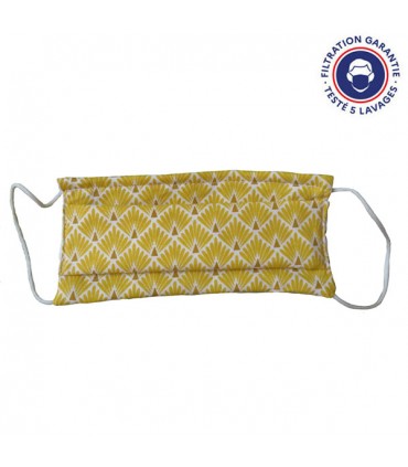 Masque en tissu Papyrus jaune