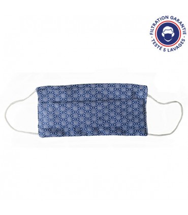 Masque en tissu Scandi bleu
