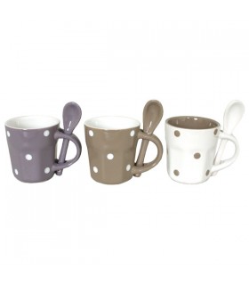 Tasses expresso Agathe, lot de 3 