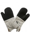 Gants de cuisine en duo beige chiné Hercule