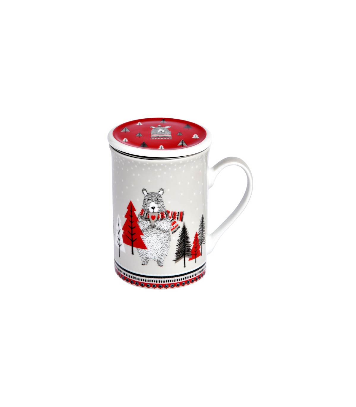 Mug avec infuseur Ours On Ice Fox Trot