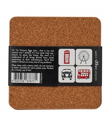 Dessous de verre London, set de 4