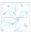 Dessous de verre bucoliques, set de 4