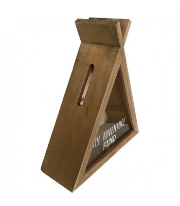 Tirelire en bois Tipi