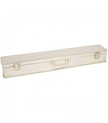 Console murale valise blanc cassé