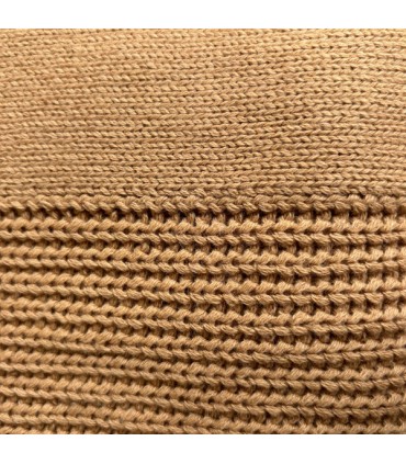 Plaid tricot héritage Hamam camel