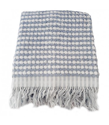 Drap de douche, drap de plage Hamam Payas oyster blue
