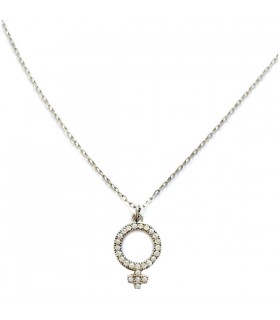 collier argent femme petite croix