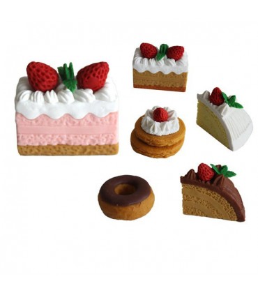 Assortiment de 3 gommes gâteau