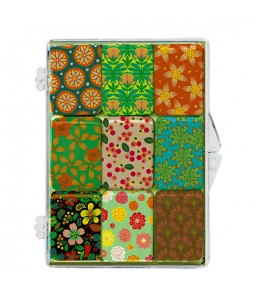Set de 9 magnets bohème, illustration Mouk