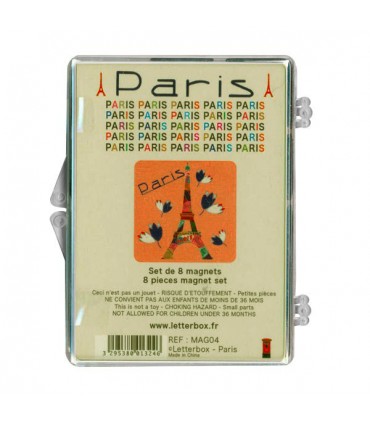 Set de 8 magnets Paris