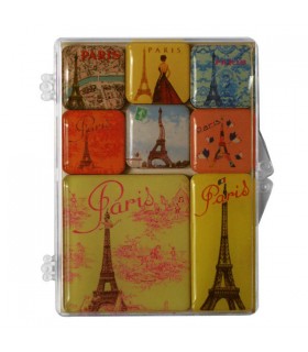 Set de 8 magnets Paris