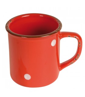 Mug Rouge à Pois Blancs