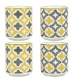 Set de 4 gobelets en porcelaine Grijio