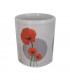 Mug sans anse coquelicots