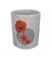 Mug sans anse coquelicots