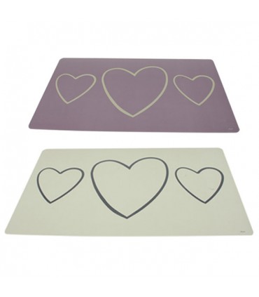 Sets de table plastifiés Aurore, le lot de 2