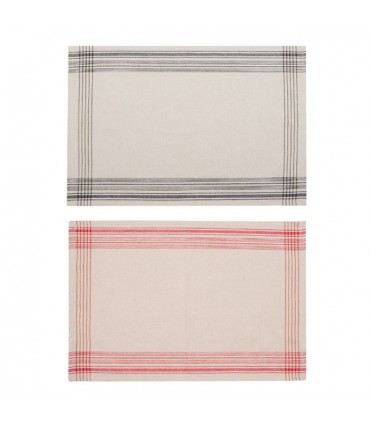 Set de Table en Coton Rayé, le lot de 2