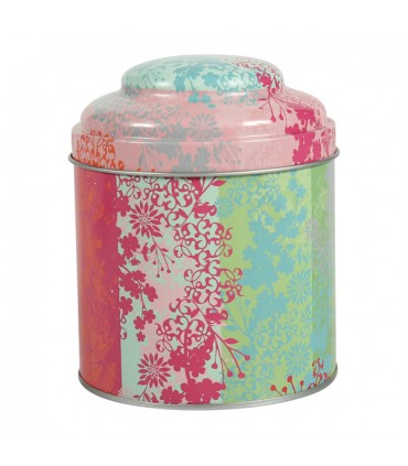 Boîte à Thé Métal Ronde Sakura