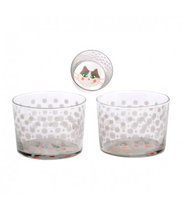 Verres Bodega Chat, le lot de 3