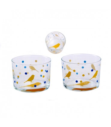 Verres Bodega Oiseau, le lot de 3