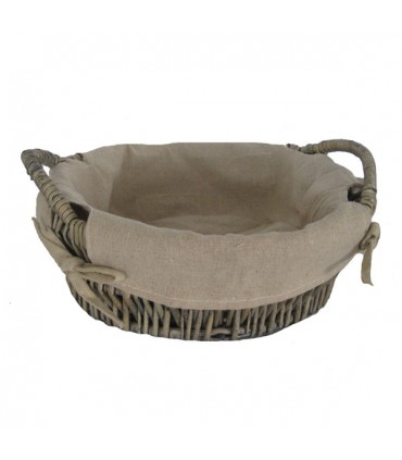 Corbeilles de rangement en osier rondes