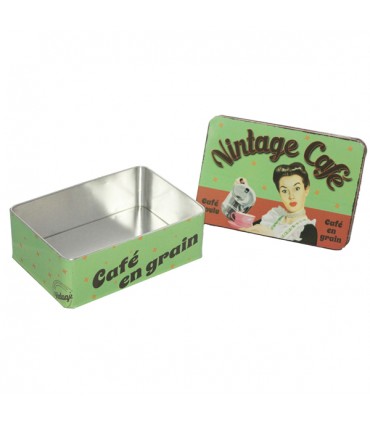 Boîte à Café en Métal Vintage 2