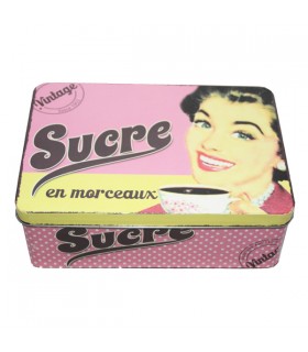 Boîte à Sucre en Métal Vintage 1