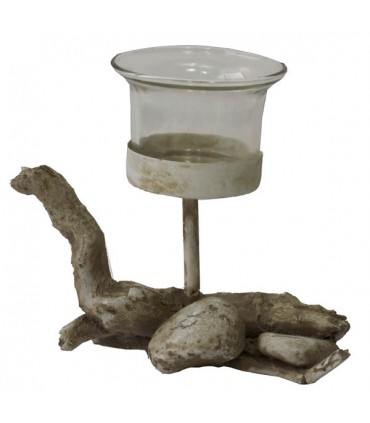 Porte-Bougie Bois Flotté