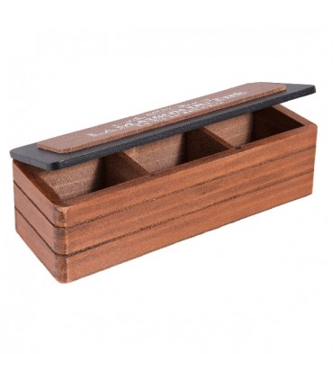 Boîte à Thé en Bois Brun 2