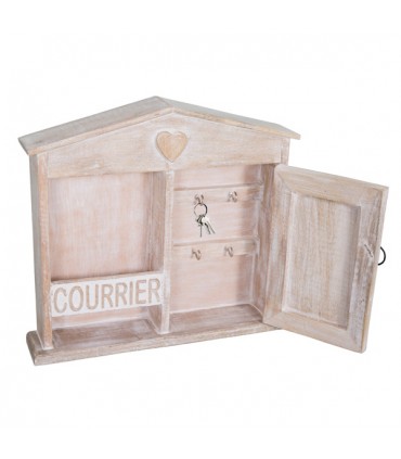 Boîte à Clés en Bois Courrier